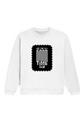 Oversized Sweatshirt | Roomy Relaxed Fit | 400 GSM Cotton Blend | Pre-Shrunk Drop Shoulder | Unisex Adult | Personalized | DTF | Typographic | Friendship | Everyday | Joyful | Cherished Company - front - White - mockup 1