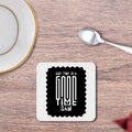 Coasters | Unisex | 3mm MDF Sublimation Print | Glossy Finish, Table Protection | Home & Office Accessory | Personalized | Typographic | Friendship | Everyday | Joyful | Cherished Company - front_2 - White - mockup 2