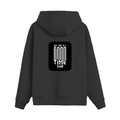Oversized Hoodie | Relaxed Fit Unisex | 400 GSM Cotton Blend | Pre-Shrunk Drop Shoulder | Adults | Personalized | Typographic | Friendship | Everyday | Joyful | Cherished Company - back - Black - mockup 2