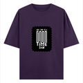 Oversized Classic T-Shirt | Unisex Oversized Fit | 100% Super-Combed Cotton, 240 GSM | Pre-Shrunk, Double-Stitched | Unisex | Personalized | Typographic | Friendship | Everyday | Joyful | Cherished Company - front - Purple - mockup 1