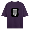 Oversized Classic T-Shirt | Unisex Oversized Fit | 100% Super-Combed Cotton, 240 GSM | Pre-Shrunk, Double-Stitched | Unisex | Personalized | Typographic | Friendship | Everyday | Joyful | Cherished Company - back - Purple - mockup 2