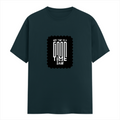 Men's Classic Crew T-Shirt | Regular Fit | 180 GSM Bio-Washed Cotton | DTG Printed | Double-Stitched Seams | Personalized | Typographic | Friendship | Everyday | Joyful | Cherished Company - front - Petrol Blue - mockup 1
