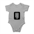 Rompers | Baby (0-12 Months) Regular Fit | 180 GSM Bio-Washed Cotton DTG Ready | Double Stitched, Pre-Shrunk | Unisex Baby | Personalized | Typographic | Friendship | Everyday | Joyful | Cherished Company - front - Grey Melange - mockup 1
