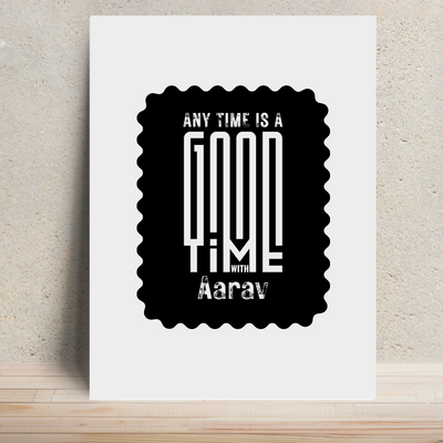 Metal Posters | 8x11.7 & 11.7x15.7 in | 1mm Thick Metal | Magnetic Mount, Waterproof, Glossy Finish | Unisex Home Decor | Personalized | Modern | Friendship | Relationships | Everyday | Positive - front - White - mockup 1