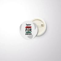 Pin Button Badge | Unisex | Original EPSON Inks | Glossy Finish, Rust-Free, Pin Attached | Everyday Wear | Personalized | Bold | Self-improvement | Everyday | Determined