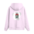 Oversized Hoodie | Relaxed Fit, Drop-Shoulder | 400 GSM Fabric | Warm, Durable | Unisex | Personalized | DTF | Bold | Self-improvement | Everyday | Determined - back - Light Baby Pink - mockup 2
