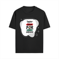 Male Standard Crew T-Shirt | Regular Fit | 100% Cotton (180 GSM) | DTG Print | Durable & Comfortable | Adult | Personalized | DTG | Bold | Self-improvement | Everyday | Determined - front - Black - mockup 1
