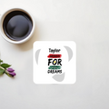 Acrylic Coaster | Standard | Durable Acrylic | UV Printed | Glossy Finish | Fade-Proof | Unisex | Personalized | Bold | Self-improvement | Everyday | Determined - front_2 - Square - White - mockup 2
