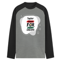 Male Raglan T-Shirt | Regular Fit Men's | 180 GSM Bio-Washed Cotton | DTF Print | Double Stitched Seams | Personalized | DTF | Bold | Self-improvement | Everyday | Determined - front - mockup 1