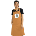 Apron | Onesize Unisex Adult | Cotton DTG Printed | Pockets & Adjustable Straps | Personalized | DTG | Bold | Self-improvement | Everyday | Determined - front - Khaki - mockup 1