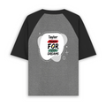 Unisex Oversized Raglan (Dtg) | Personalized | DTG | Bold | Self-improvement | Everyday | Determined - back - mockup 2