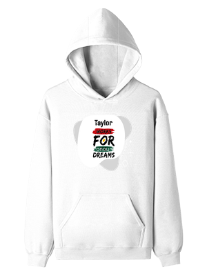 Pullover Hoodie | Unisex Regular Fit | Tri-Layer Cotton Blend | All-Season Comfort, Durable | Adults | Personalized | Bold | Self-improvement | Everyday | Determined - front - White - mockup 1