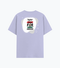 Cotton Stretch T-Shirt | Unisex Fit | 95% Cotton 5% Spandex Blend | DTG Print | Stretchable, Breathable, 240 GSM | Adult | Personalized | Bold | Self-improvement | Everyday | Determined - back - Lavender - mockup 2