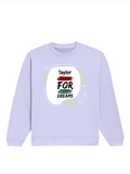 Oversized Sweatshirt | Relaxed Fit, Drop Shoulder | 400 GSM Cotton Blend, DTG Ready | Pre-Shrunk, Durable, Cozy | Unisex Adult | Personalized | Bold | Self-improvement | Everyday | Determined - front - Lavender - mockup 1