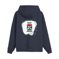 Oversized Hoodie | Relaxed Fit | Unisex | 400 GSM Cotton Blend | Pre-Shrunk Drop Shoulder | Adults | Personalized | Bold | Self-improvement | Everyday | Determined - back - Navy Blue - mockup 2