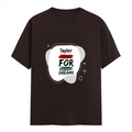 Female Classic Crew T-Shirt | Regular Fit | 180 GSM Bio-Washed Cotton Blend | Double Stitched Seam | Women's | Personalized | Bold | Self-improvement | Everyday | Determined - front - Coffee Brown - mockup 1