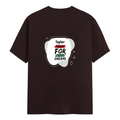 Female Classic Crew T-Shirt | Regular Fit | 180 GSM Bio-Washed Cotton Blend | Double Stitched Seam | Women's | Personalized | Bold | Self-improvement | Everyday | Determined - back - Coffee Brown - mockup 2