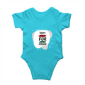 Baby Rompers | 0-12 Months Regular Fit | 180 GSM Bio-Washed Cotton | Double Stitched, Pre-Shrunk | Unisex | Personalized | Bold | Self-improvement | Everyday | Determined - back - SkyBlue - mockup 2
