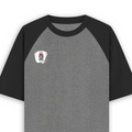 Unisex Oversized Raglan T-Shirt | 180 GSM Bio-Washed Cotton | DTF Print Ready | Relaxed Fit | Adults | Personalized | DTF | Bold | Self-improvement | Everyday | Determined - right pocket - mockup 4