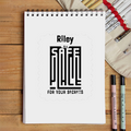 Sketchbook | A5 Spiral Bound | Digital Print Cover | 140 GSM Paper | Unisex | Personalized | Minimalist | Trust | Secrets | Everyday | Trusting - front - White - mockup 1