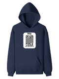 Pullover Hoodie | Unisex Regular Fit | Tri-Layer Cotton Blend | DTG | All-Season Comfort, Ribbed Cuff & Hem | Adults | Personalized | Minimalist | Trust | Secrets | Everyday | Trusting - front - Navy Blue - mockup 1