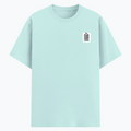 Cotton Stretch T-Shirt | Unisex Fit | 95% Cotton 5% Spandex Blend | Stretchable, Breathable | Adults | Personalized | Minimalist | Trust | Secrets | Everyday | Trusting - left pocket - Mint - mockup 3