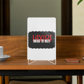 Acrylic Display Stand | 4x6 Inch | Clear Acrylic | UV Printed Tabletop | Customizable | Unisex | Personalized | Bold | Rebellion | Defiance | Everyday | Defiant - front - White - mockup 1