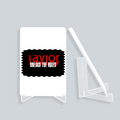 Acrylic Display Stand | 4x6 Inch | Clear Acrylic | UV Printed Tabletop | Customizable | Unisex | Personalized | Bold | Rebellion | Defiance | Everyday | Defiant - front_2 - White - mockup 2