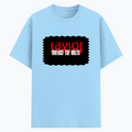 Cotton Stretch T-Shirt (Dtg) | T-Shirts | Him, Her, Unisex | Personalized | DTG | Bold | Rebellion | Defiance | Everyday | Defiant - front - Baby Blue - mockup 1