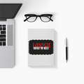 Notebook | A5 | 300 GSM Cover, 70 GSM Pages | 120 Pages, Ruled/Unruled, Soft Binding | Unisex | Personalized | Bold | Rebellion | Defiance | Everyday | Defiant - back - White - mockup 2