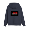 Oversized Hoodie | Unisex Relaxed Fit | 400 GSM Cotton Blend | DTG Printed | Drop Shoulder, Pre-Shrunk | Adults | Personalized | DTG | Bold | Rebellion | Defiance | Everyday | Defiant - back - Navy Blue - mockup 2