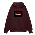 Oversized Hoodie | Relaxed Fit, Drop-Shoulder | 400 GSM Fabric | Warm, Durable | Unisex | Personalized | DTF | Bold | Rebellion | Defiance | Everyday | Defiant - front - Maroon - mockup 1