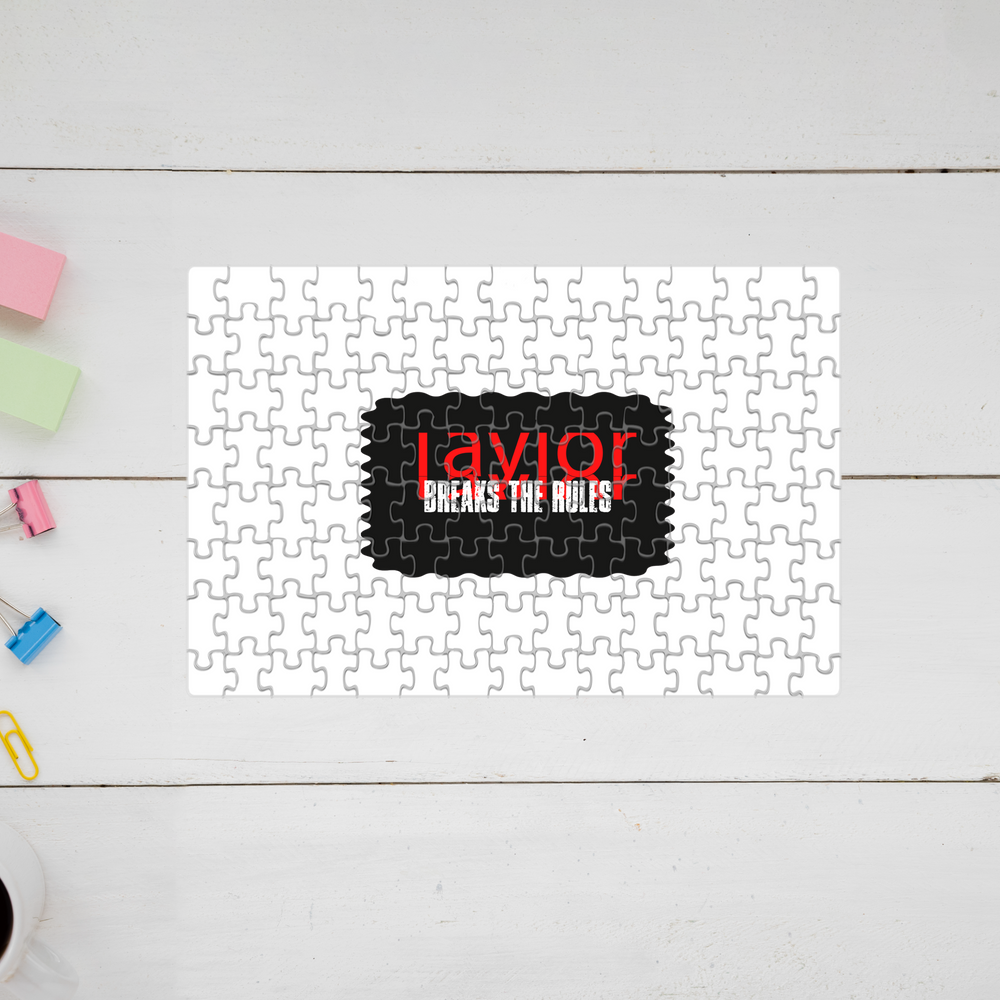 Jigsaw Puzzle | 120 Pieces A4 Size | Recycled Paper Semi-Gloss Finish | Engaging Entertainment Brain Booster | Unisex All Ages | Personalized | Bold | Rebellion | Defiance | Everyday | Defiant - front - mockup 1
