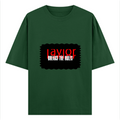 Oversized Classic T-Shirt | Unisex Fit | 100% Super-Combed Cotton | Pre-Shrunk, Double-Stitched | Adults | Personalized | DTF | Bold | Rebellion | Defiance | Everyday | Defiant - front - Bottle Green - mockup 1