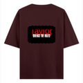 Oversized Classic T-Shirt | Unisex Fit | 100% Super-Combed Cotton | Pre-Shrunk, Double-Stitched | Adults | Personalized | DTF | Bold | Rebellion | Defiance | Everyday | Defiant - back - Maroon - mockup 2