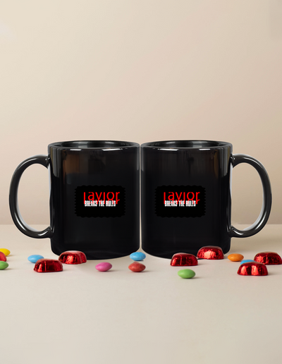 Black Coffee Mug | 11 oz Unisex | Ceramic Sublimation | Fade-Proof Glossy Finish | Personalized | Bold | Rebellion | Defiance | Everyday | Defiant - front - mockup 1