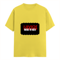 Female Classic Crew T-Shirt | Women's Regular Fit | 180 GSM Bio-Washed Cotton | Double Stitched, Pre-Shrunk | Personalized | DTG | Bold | Rebellion | Defiance | Everyday | Defiant - front - New Yellow - mockup 1
