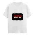 Female Classic Crew T-Shirt | Women's Regular Fit | 180 GSM Bio-Washed Cotton | Double Stitched, Pre-Shrunk | Personalized | DTG | Bold | Rebellion | Defiance | Everyday | Defiant - front - White - mockup 1