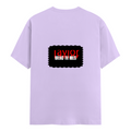 Female Classic Crew T-Shirt | Women's Regular Fit | 180 GSM Bio-Washed Cotton | Double Stitched, Pre-Shrunk | Personalized | DTG | Bold | Rebellion | Defiance | Everyday | Defiant - back - Lavender - mockup 2