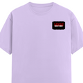 Female Classic Crew T-Shirt | Women's Regular Fit | 180 GSM Bio-Washed Cotton | Double Stitched, Pre-Shrunk | Personalized | DTG | Bold | Rebellion | Defiance | Everyday | Defiant - left pocket - Lavender - mockup 3