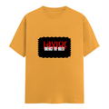 Men's Classic Crew T-Shirt | Regular Fit | 180 GSM Bio-Washed Cotton | DTF Print Ready | Pre-Shrunk, Durable | Personalized | DTF | Bold | Rebellion | Defiance | Everyday | Defiant - front - Golden Yellow - mockup 1