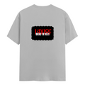Men's Classic Crew T-Shirt | Regular Fit | 180 GSM Bio-Washed Cotton | DTF Print Ready | Pre-Shrunk, Durable | Personalized | DTF | Bold | Rebellion | Defiance | Everyday | Defiant - back - Grey Melange - mockup 2
