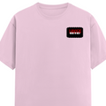 Men's Classic Crew T-Shirt | Regular Fit | 180 GSM Bio-Washed Cotton | DTF Print Ready | Pre-Shrunk, Durable | Personalized | DTF | Bold | Rebellion | Defiance | Everyday | Defiant - left pocket - Light Baby Pink - mockup 3