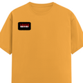 Men's Classic Crew T-Shirt | Regular Fit | 180 GSM Bio-Washed Cotton | DTF Print Ready | Pre-Shrunk, Durable | Personalized | DTF | Bold | Rebellion | Defiance | Everyday | Defiant - right pocket - Golden Yellow - mockup 4