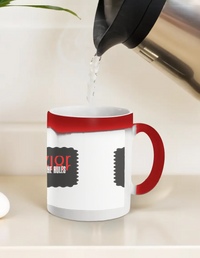 Magic Coffee Mug | 11 oz | Ceramic | Heat-Activated Design Reveal | Unisex | Personalized | Bold | Rebellion | Defiance | Everyday | Defiant