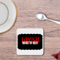 Coasters | Unisex | 3mm MDF Sublimation Print | Glossy Finish, Table Protection | Home & Office Accessory | Personalized | Bold | Rebellion | Defiance | Everyday | Defiant - front_2 - White - mockup 2