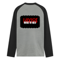 Male Raglan T-Shirt | Men's Regular Fit | 180 GSM Bio-Washed Cotton Blend | DTG Printed | Durable & Pre-Shrunk | Personalized | DTG | Bold | Rebellion | Defiance | Everyday | Defiant - back - mockup 2
