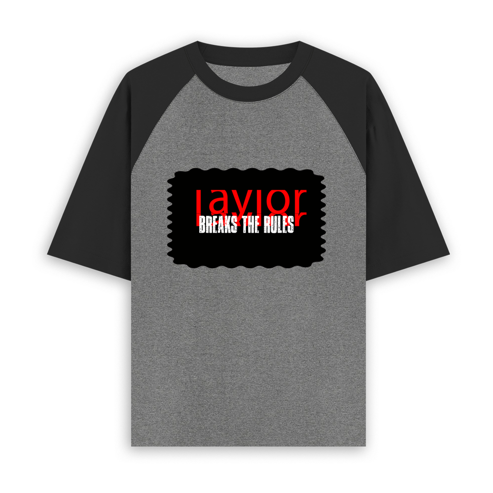 Unisex Oversized Raglan (Dtg) | Personalized | DTG | Bold | Rebellion | Defiance | Everyday | Defiant - front - mockup 1