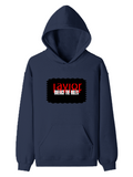 Pullover Hoodie | Unisex Regular Fit | Tri-Layer Cotton Blend | All-Season Comfort, Durable | Adults | Personalized | DTG | Bold | Rebellion | Defiance | Everyday | Defiant - front - Navy Blue - mockup 1