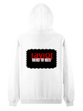 Pullover Hoodie | Unisex Regular Fit | Tri-Layer Cotton Blend | All-Season Comfort, Durable | Adults | Personalized | DTG | Bold | Rebellion | Defiance | Everyday | Defiant - back - White - mockup 2